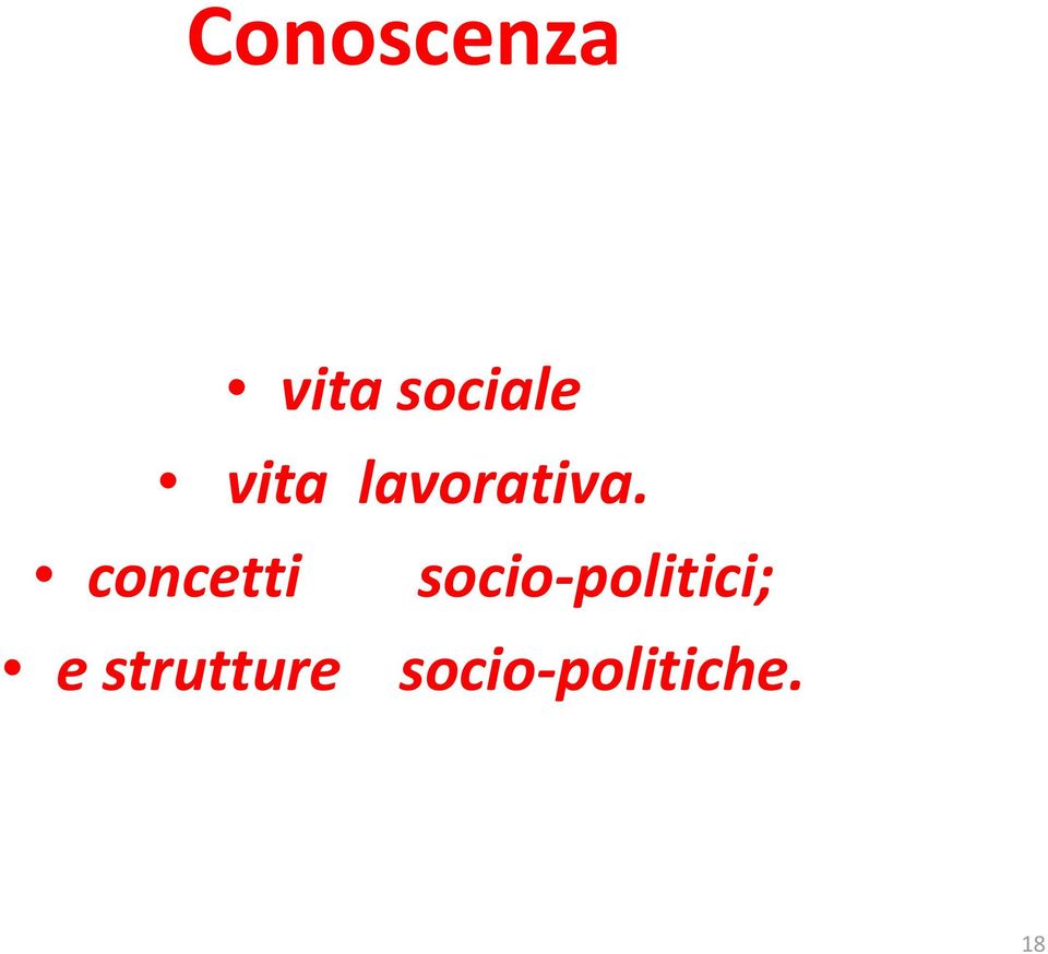 concetti socio-politici;