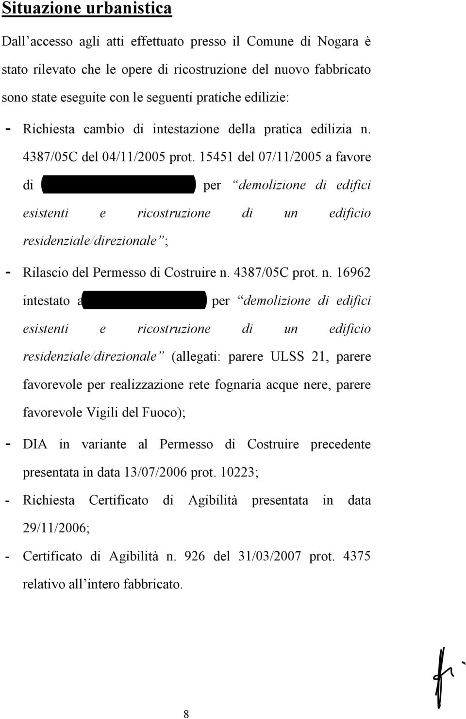 4387/05C prot. n. 16962 intestato a GE.