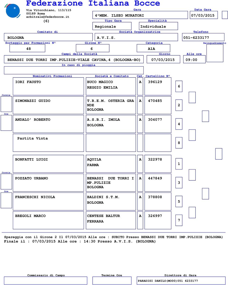 PULIZIE A 9 FRANCESCHI NICOLA BALDINI S.T.M.