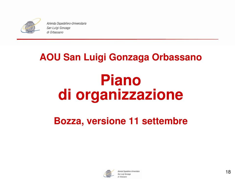 organizzazione Bozza,