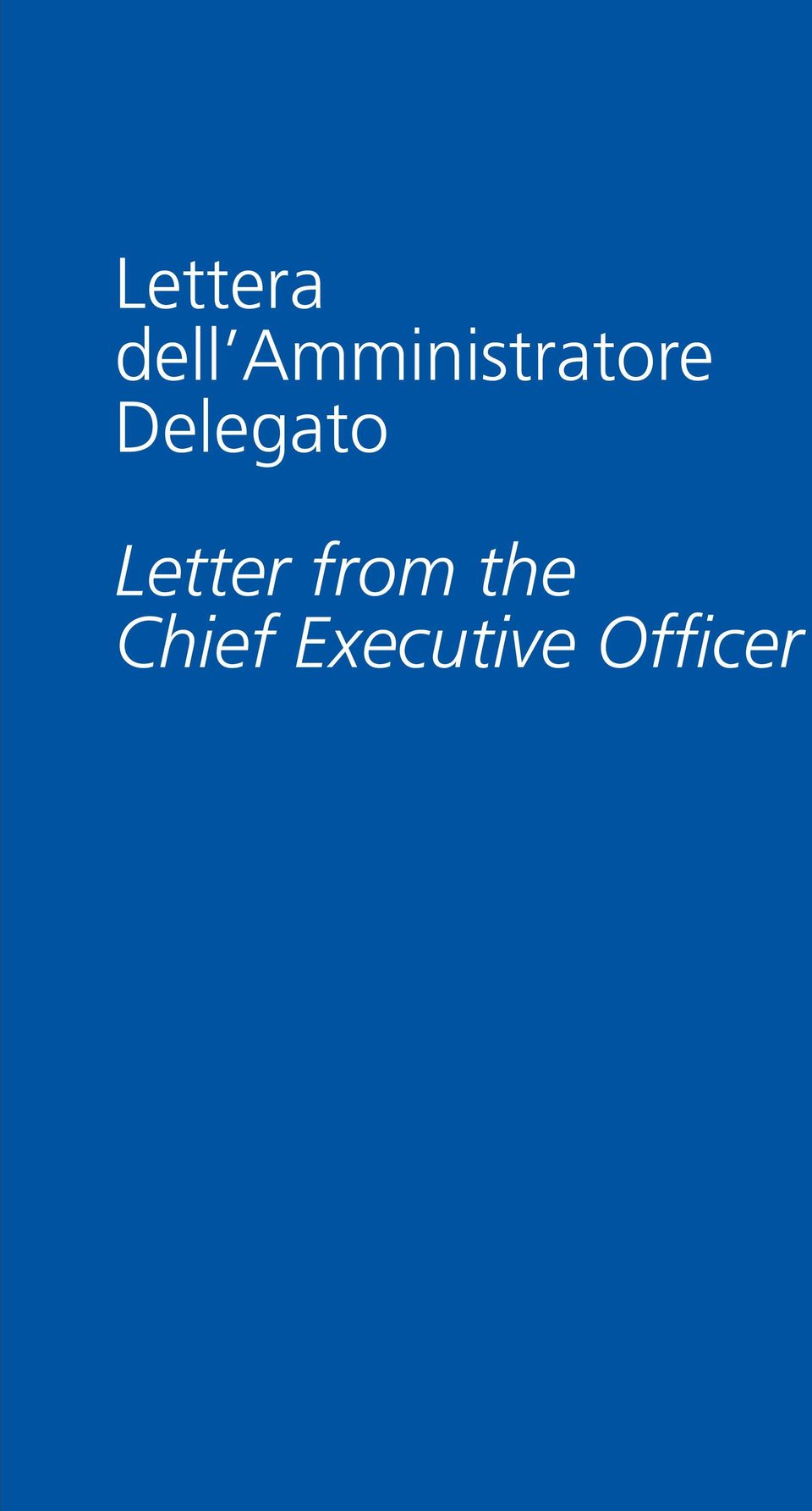 Delegato Letter