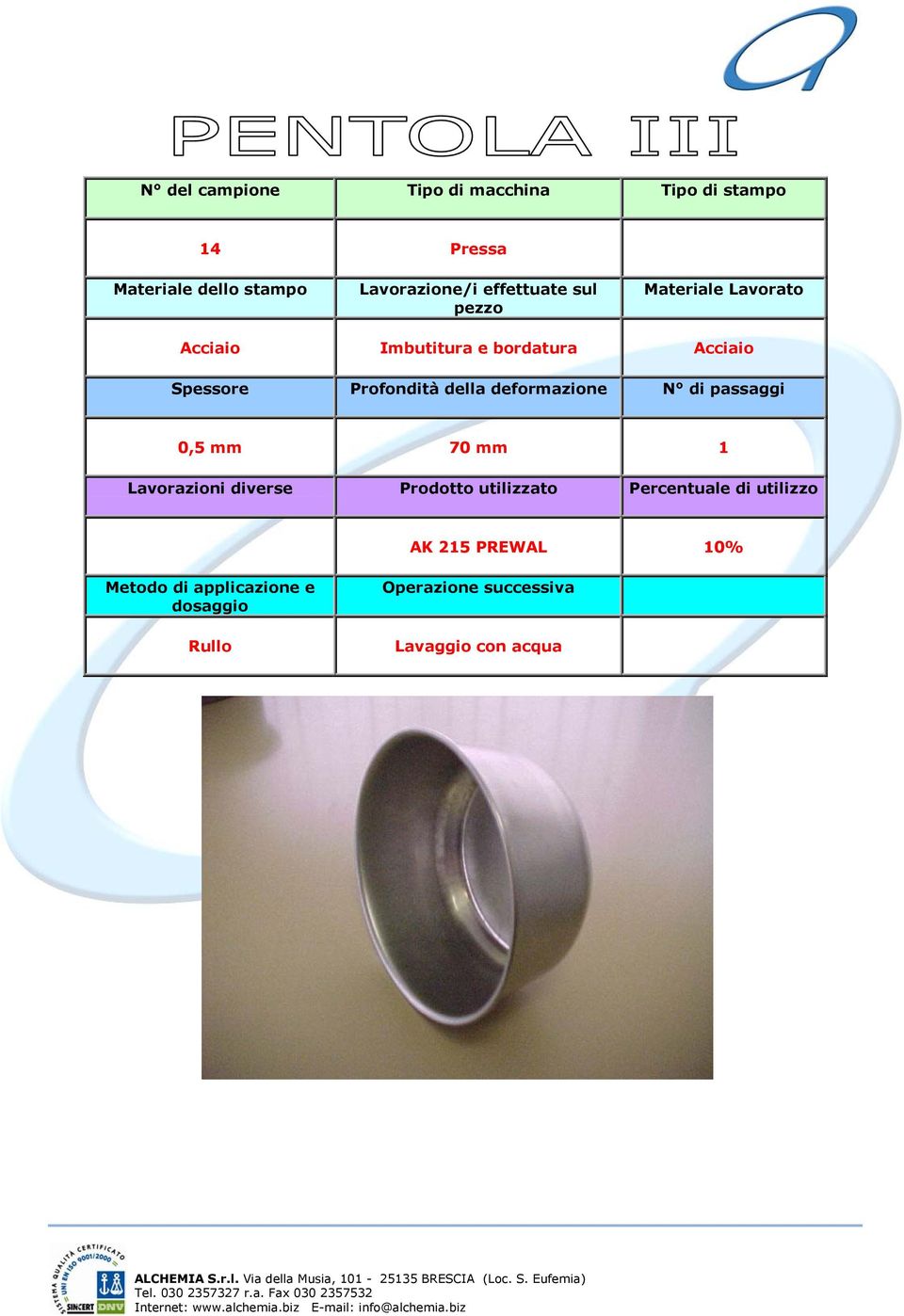 bordatura Acciaio 0,5