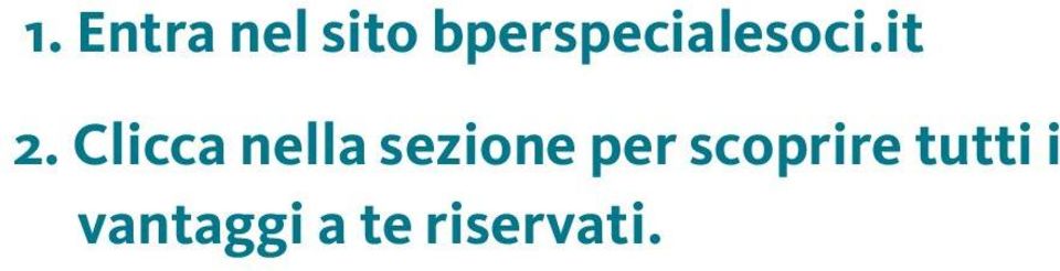 Clicca nella sezione per