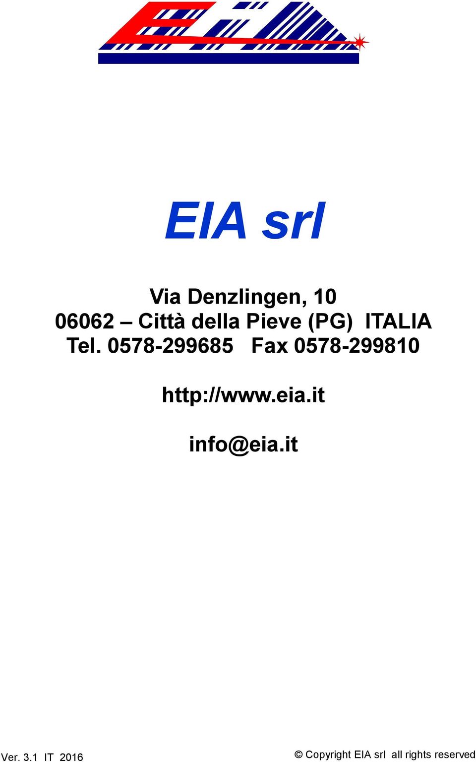 0578-299685 Fax 0578-299810 http://www.eia.