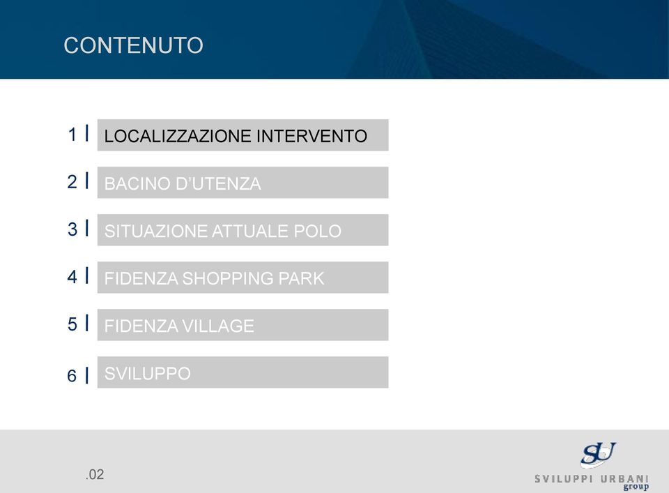 SITUAZIONE ATTUALE POLO 4 FIDENZA