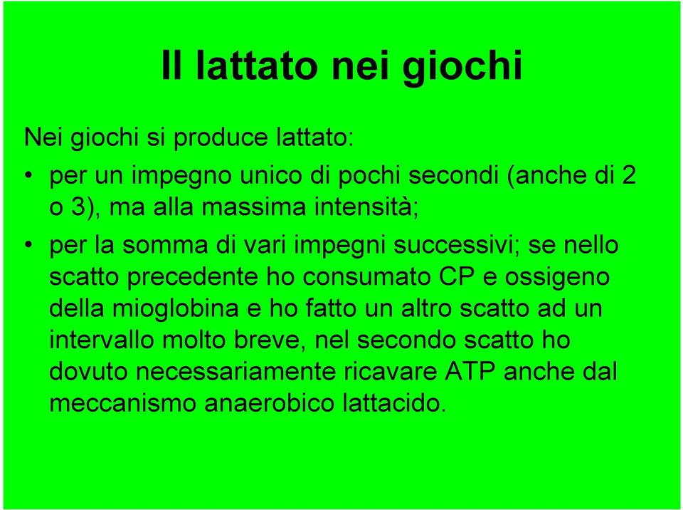 precedente ho consumato CP e ossigeno della mioglobina e ho fatto un altro scatto ad un intervallo