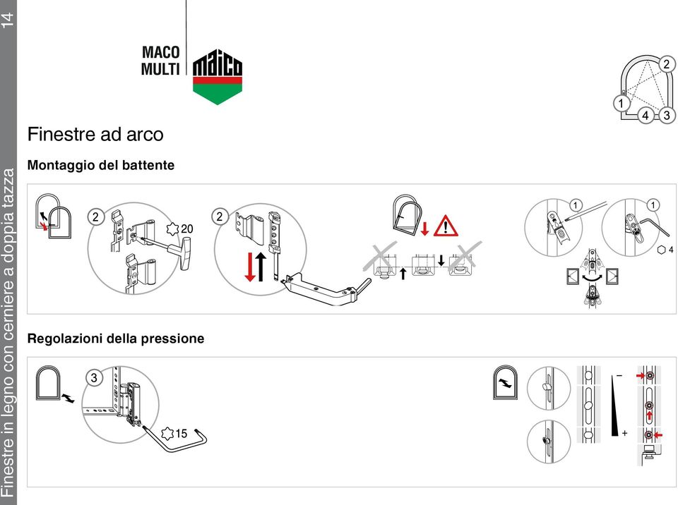 Finestre ad arco Montaggio