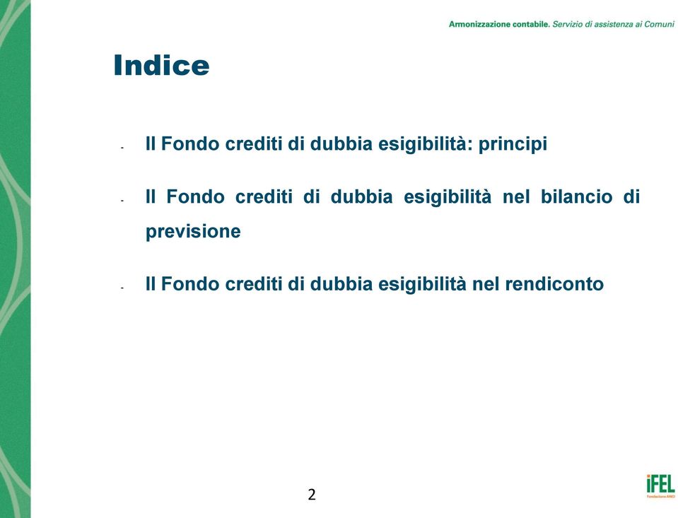 dubbia esigibilità nel bilancio di previsione