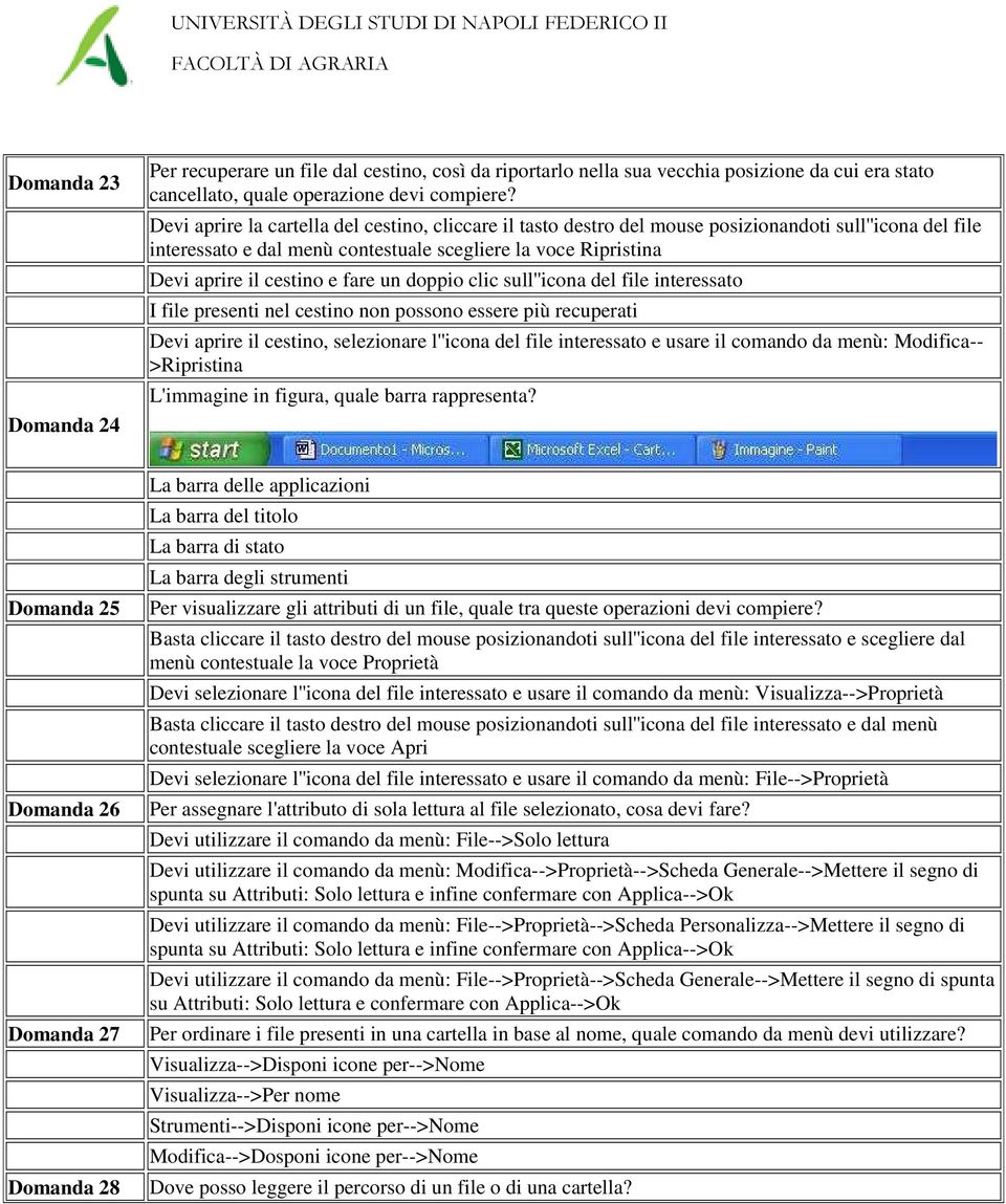 fare un doppio clic sull''icona del file interessato I file presenti nel cestino non possono essere più recuperati Devi aprire il cestino, selezionare l''icona del file interessato e usare il comando