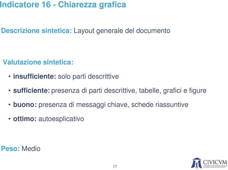 sufficiente: presenza di parti descrittive, tabelle, grafici e figure