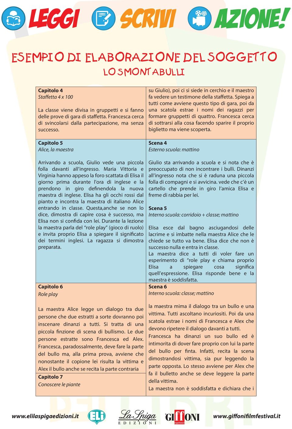 Maria Vittoria e Virginia hanno appeso la foro scattata di Elisa il giorno prima durante l ora di inglese e la prendono in giro definendola la nuova maestra di inglese.