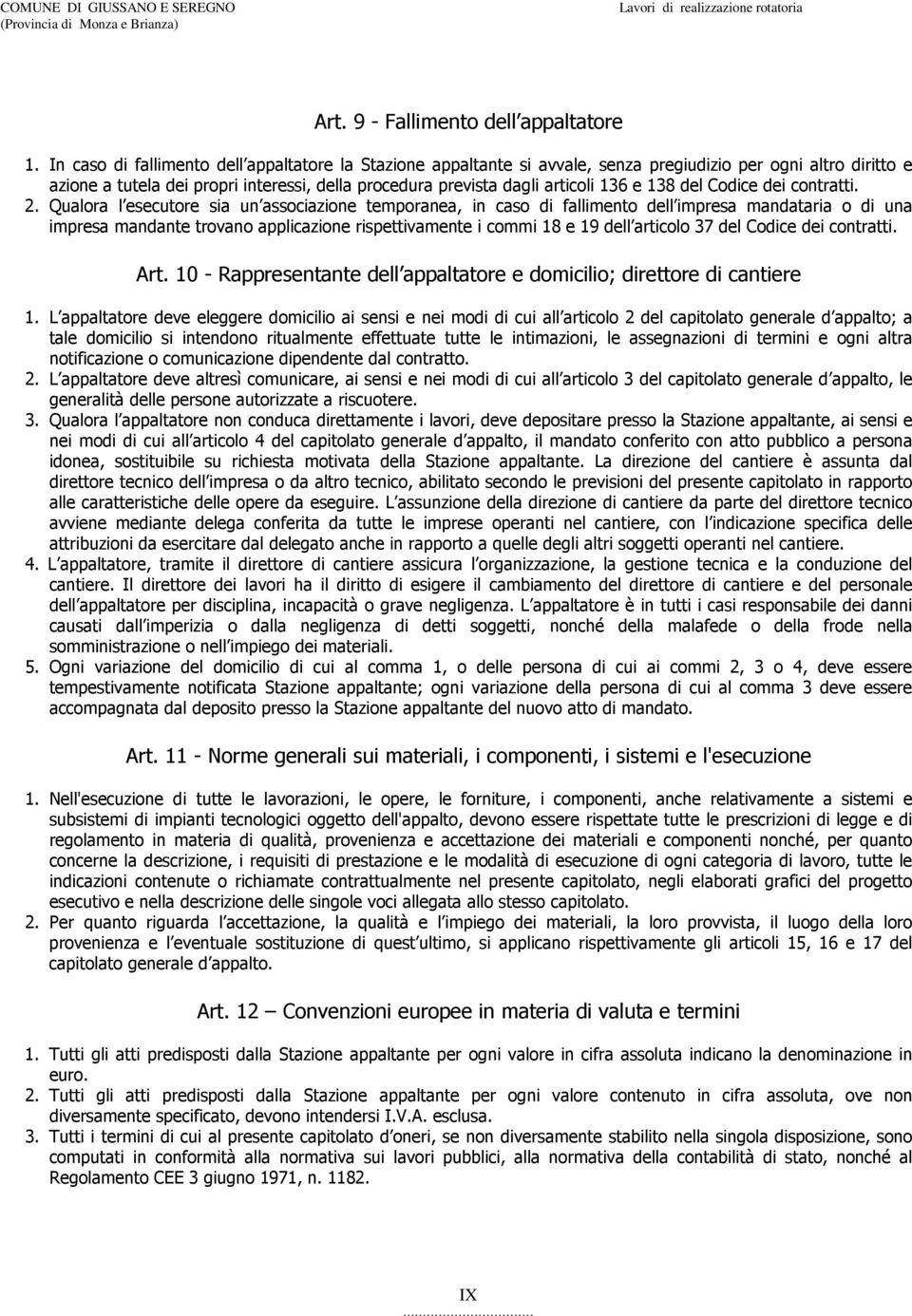 138 del Codice dei contratti. 2.