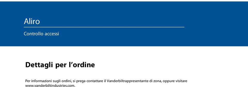 Vanderbiltrappresentante di zona,