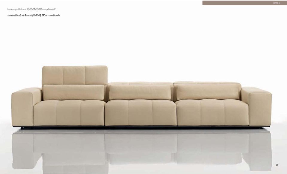 karma modular sofa with B armrest