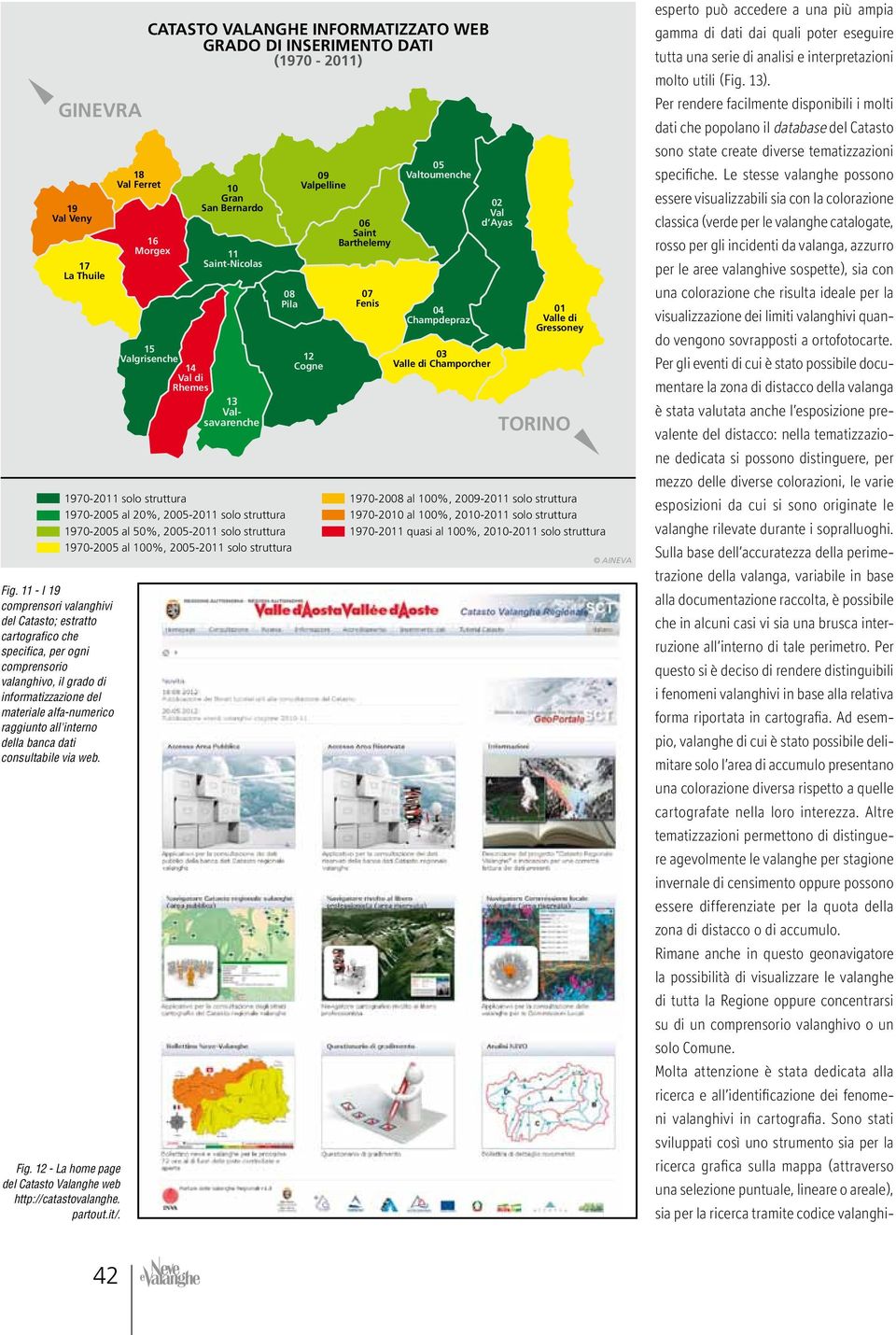 della banca dati consultabile via web.