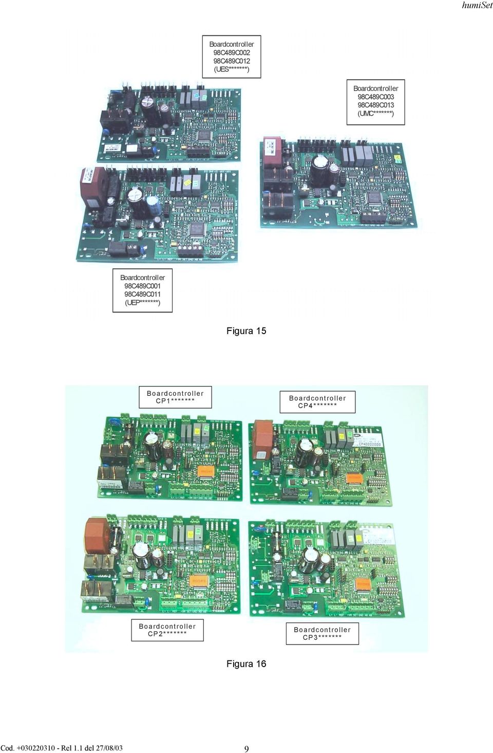 (UEP*******) Figura 15 Boardcontroller CP1******* Boardcontroller CP4*******