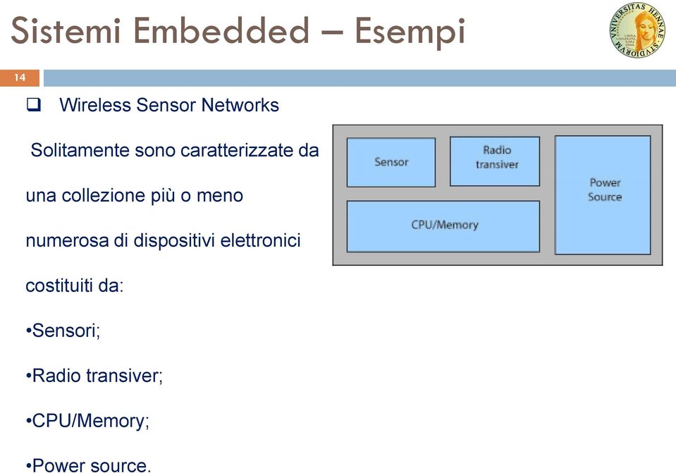 o meno numerosa di dispositivi elettronici costituiti