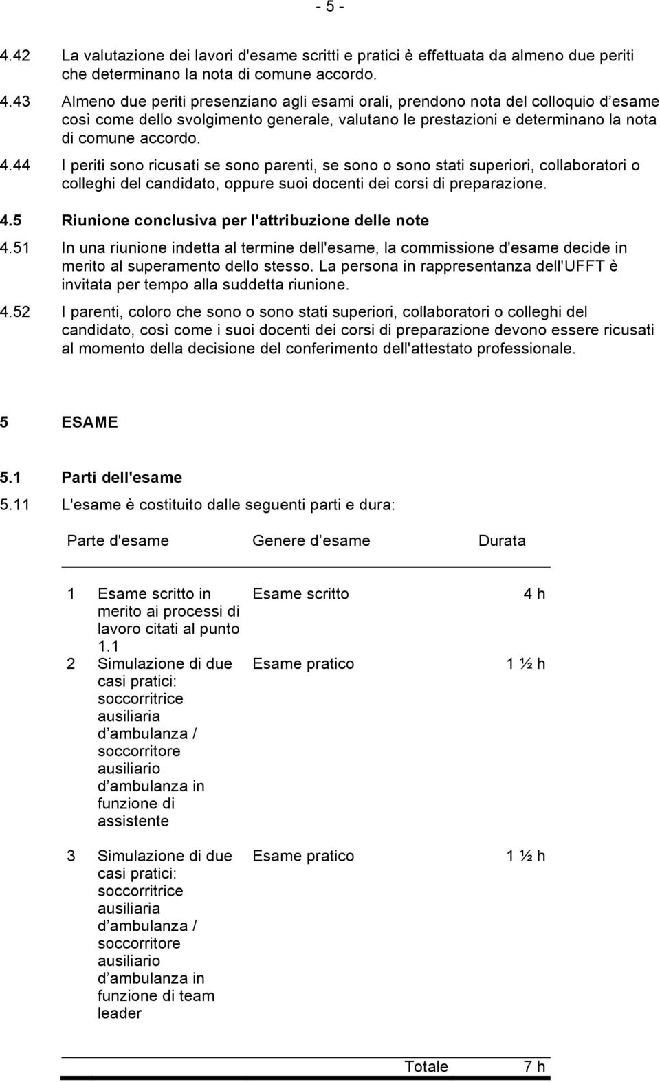 44 I periti sono ricusati se sono parenti, se sono o sono stati superiori, collaboratori o colleghi del candidato, oppure suoi docenti dei corsi di preparazione. 4.