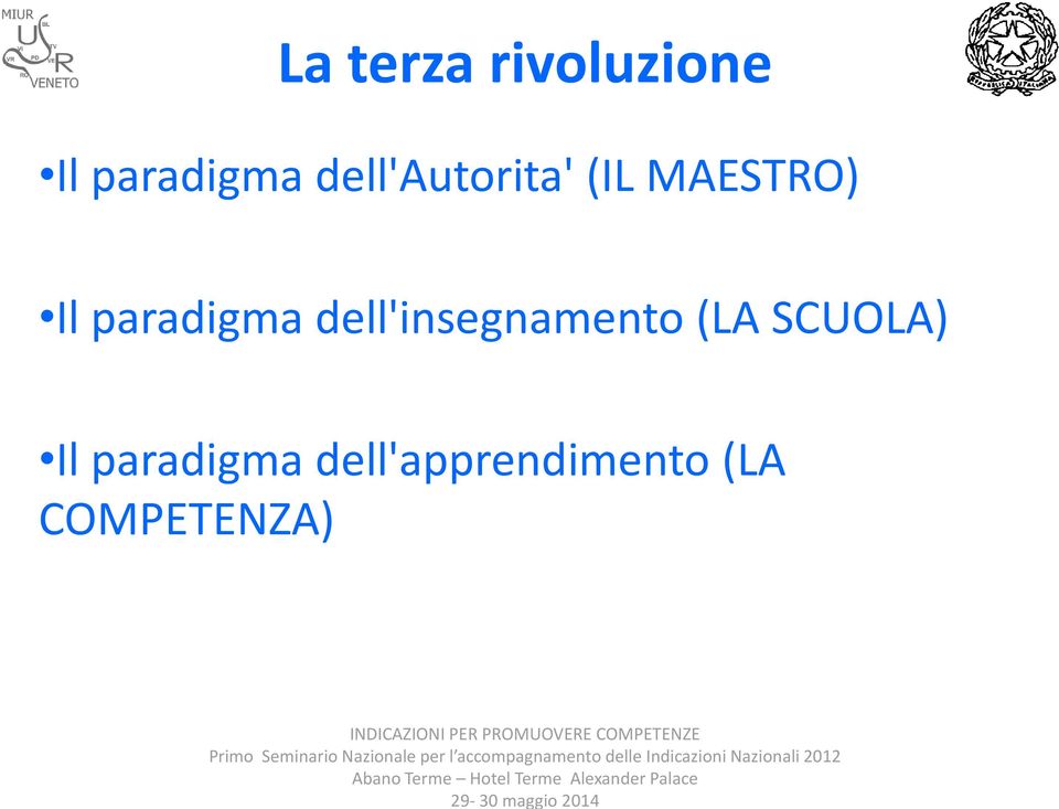 paradigma dell'insegnamento (LA