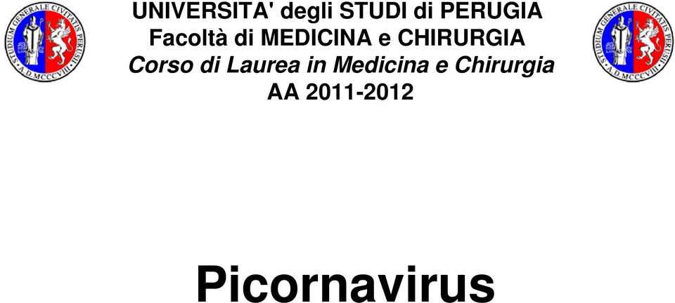 CHIRURGIA Corso di Laurea in