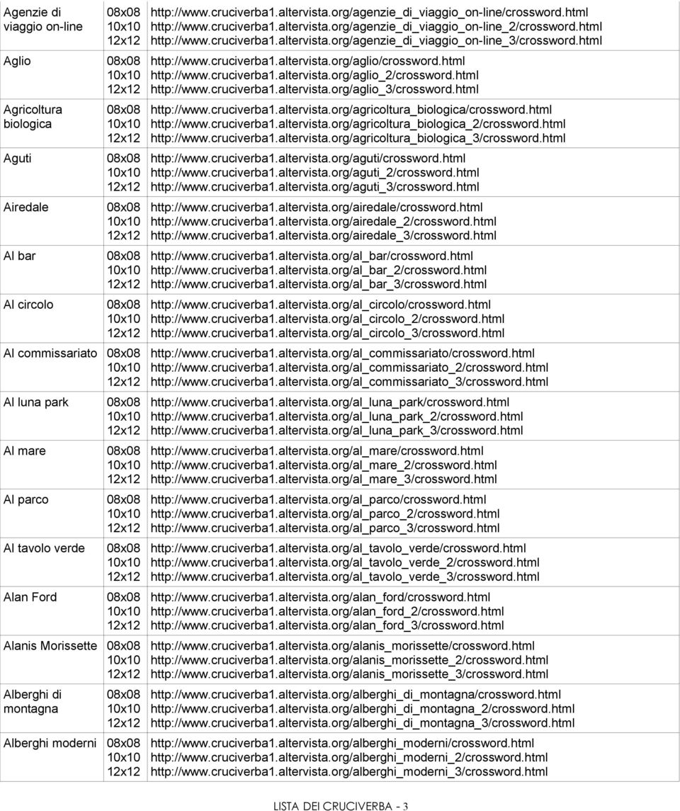 html http://www.cruciverba1.altervista.org/aglio/crossword.html http://www.cruciverba1.altervista.org/aglio_2/crossword.html http://www.cruciverba1.altervista.org/aglio_3/crossword.html http://www.cruciverba1.altervista.org/agricoltura_biologica/crossword.