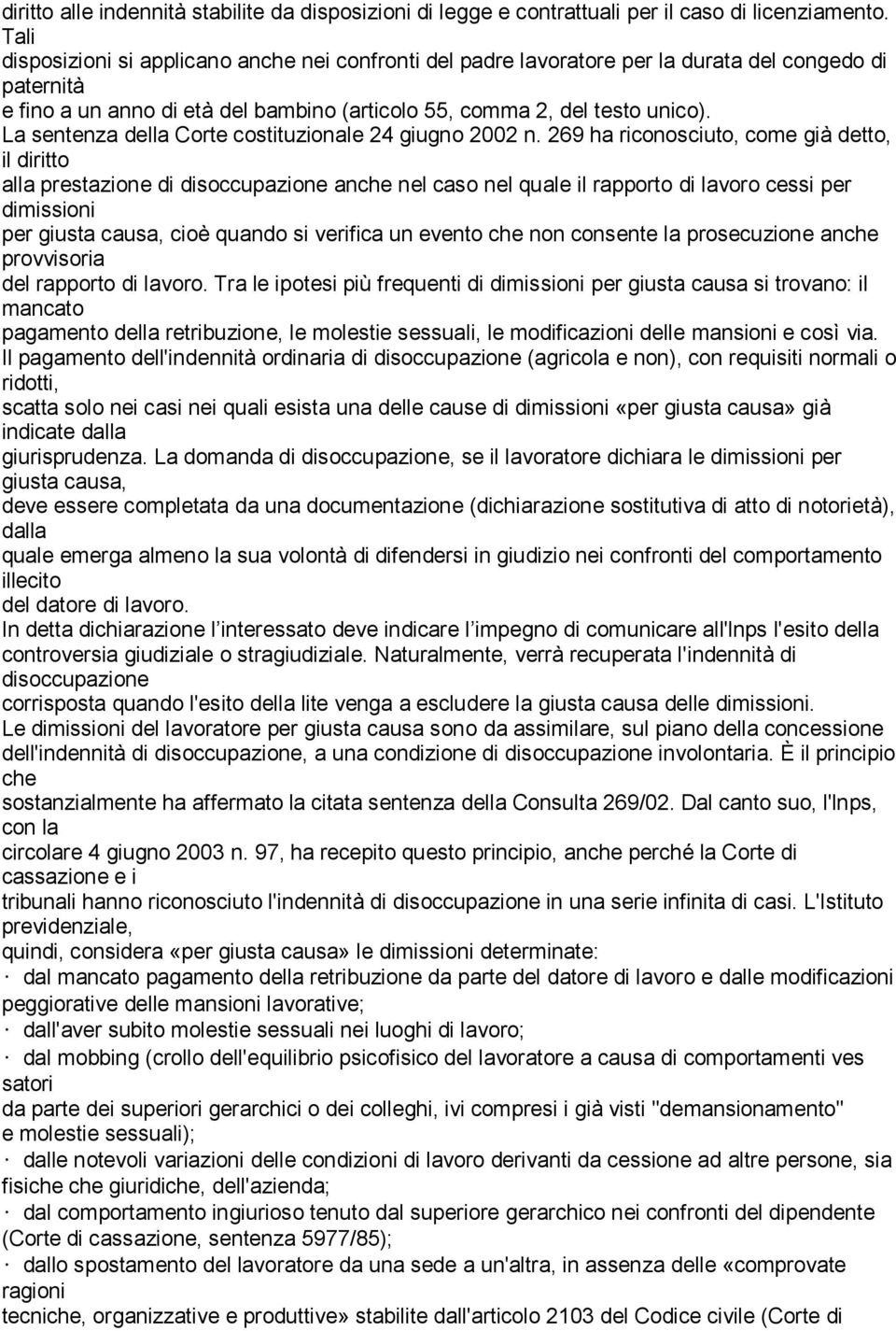 La sentenza della Corte costituzionale 24 giugno 2002 n.