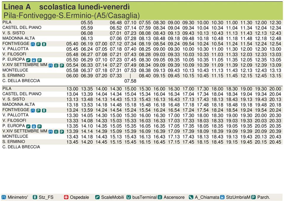 48 10.18 10.48 11.18 11.48 12.18 12.48 FONTIVEGGE 05.40 06.19 07.00 07.12 07.34 08.19 08.54 09.24 09.54 10.24 10.54 11.24 11.54 12.24 12.54 V. PALLOTTA 05.45 06.24 07.05 07.18 07.40 08.25 09.00 09.