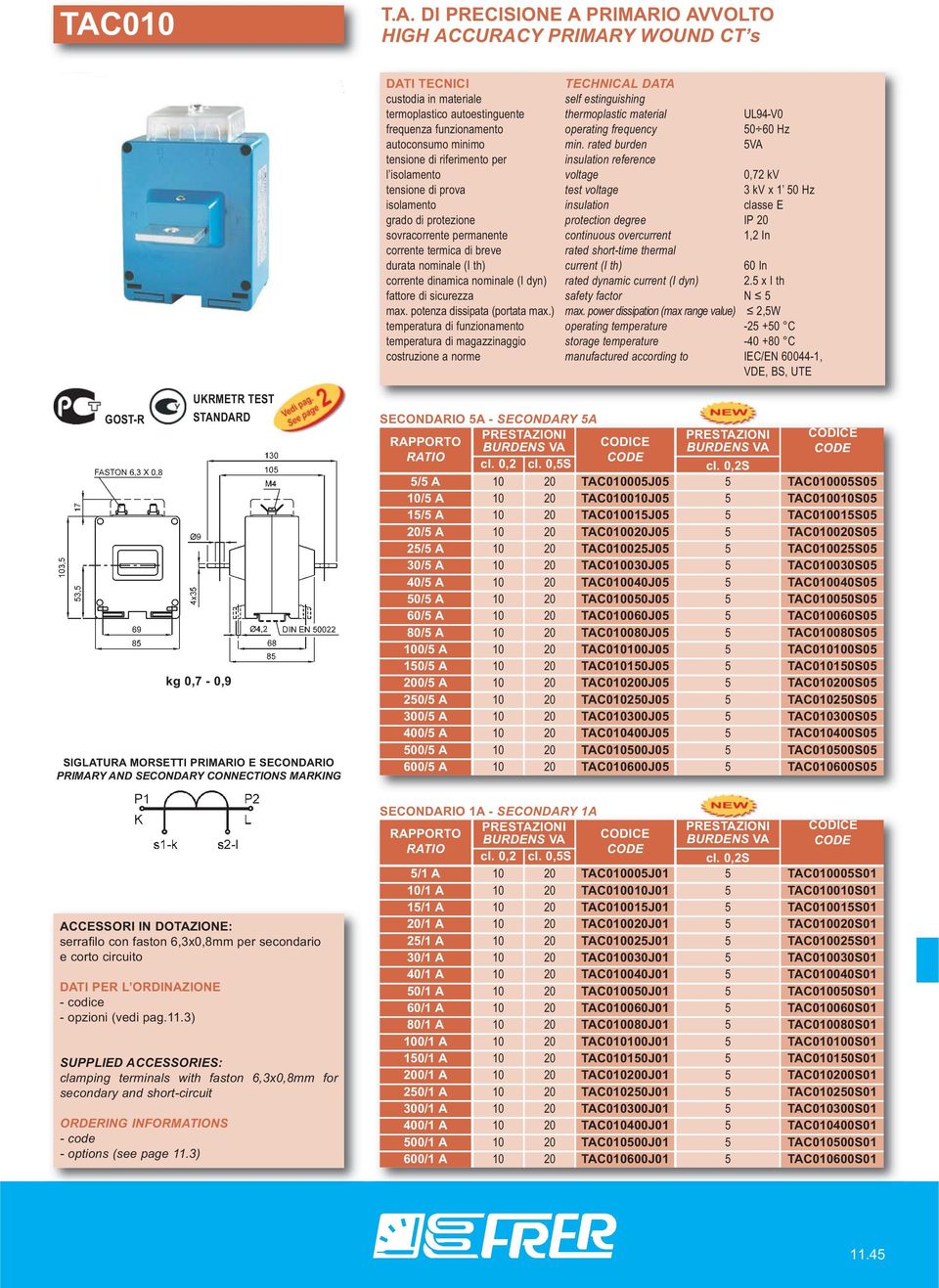 20/5 A 10 20 TAC010020J05 5 TAC010020S05 25/5 A 10 20 TAC010025J05 5 TAC010025S05 30/5 A 10 20 TAC010030J05 5 TAC010030S05 40/5 A 10 20 TAC010040J05 5 TAC010040S05 50/5 A 10 20 TAC010050J05 5