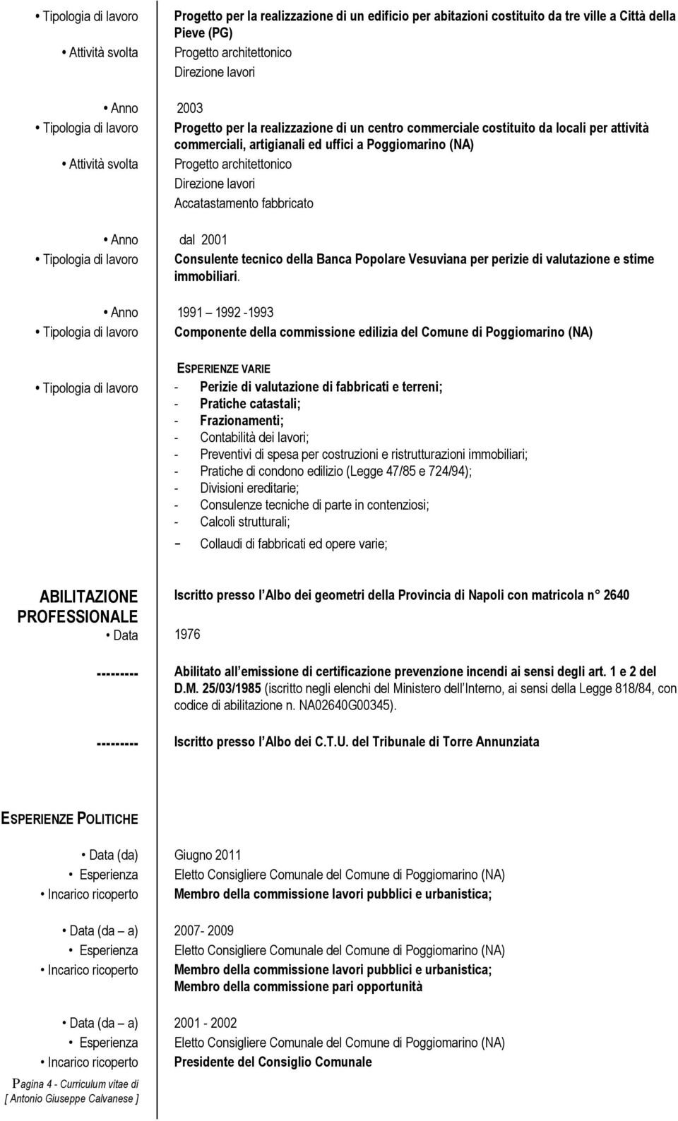 Vesuviana per perizie di valutazione e stime immobiliari.