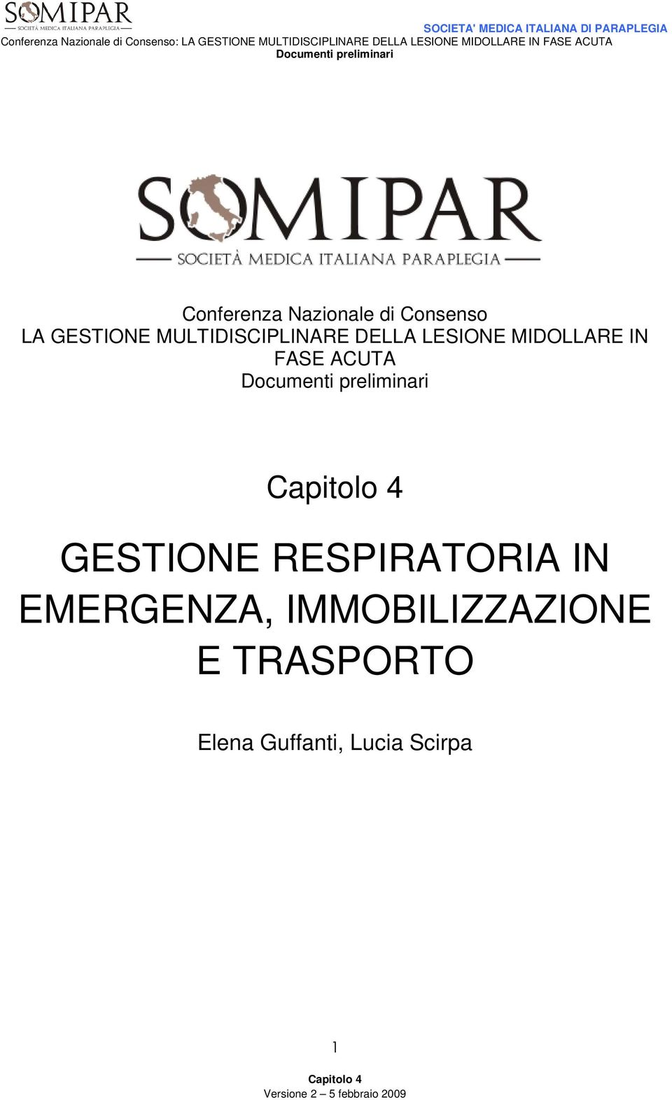 FASE ACUTA GESTIONE RESPIRATORIA IN EMERGENZA,