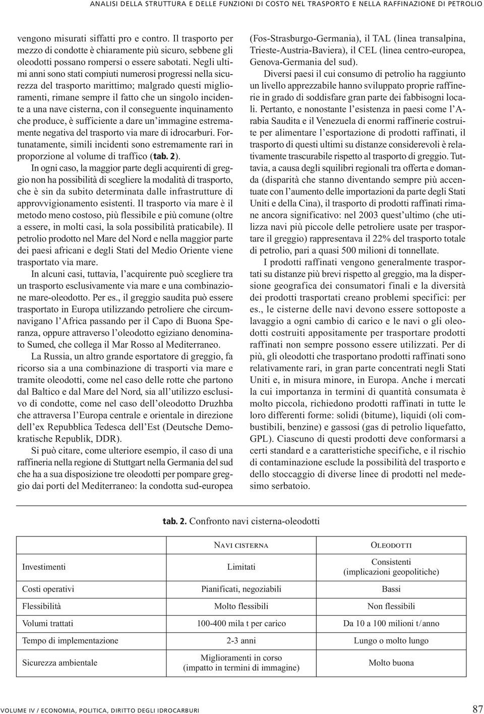 Negli ultimi anni sono stati compiuti numerosi progressi nella sicurezza del trasporto marittimo; malgrado questi miglioramenti, rimane sempre il fatto che un singolo incidente a una nave cisterna,