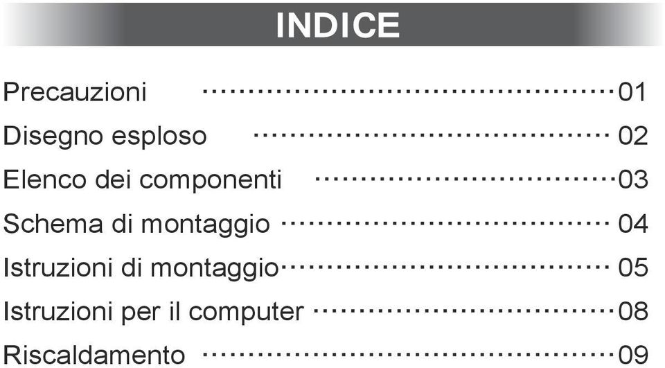 montaggio 04 Istruzioni di montaggio 05