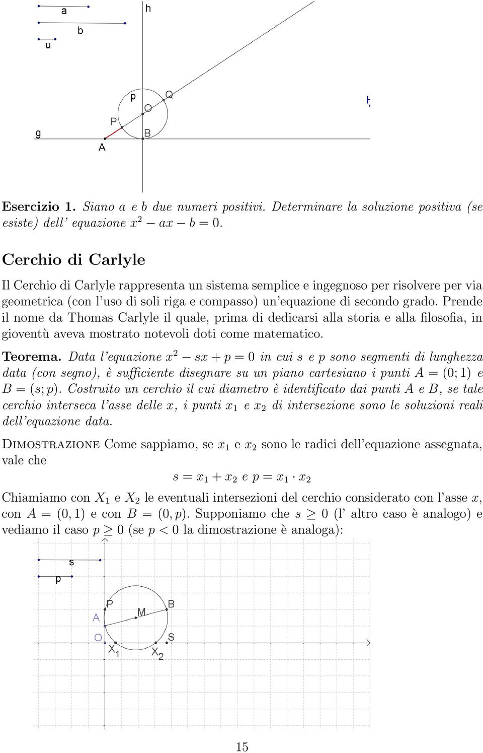 Prende il nome da Thomas Carlyle il quale, prima di dedicarsi alla storia e alla filosofia, in gioventù aveva mostrato notevoli doti come matematico. Teorema.