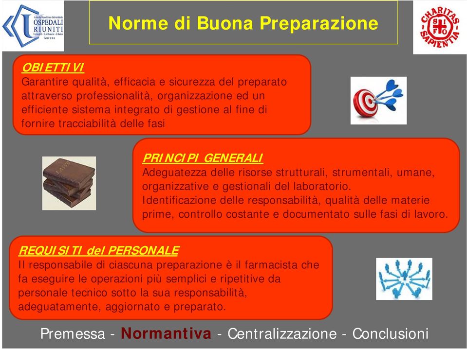 Identificazione delle responsabilità, qualità delle materie prime, controllo costante e documentato sulle fasi di lavoro.