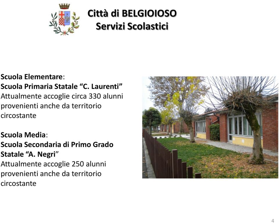 territorio circostante Scuola Media: Scuola Secondaria di Primo Grado