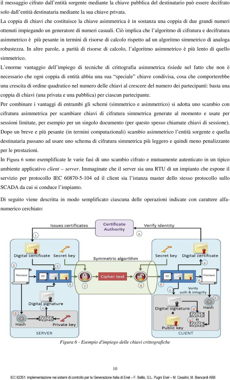 Ciò implica che l algoritmo di cifratura e decifratura asimmetrico è più pesante in termini di risorse di calcolo rispetto ad un algoritmo simmetrico di analoga robustezza.