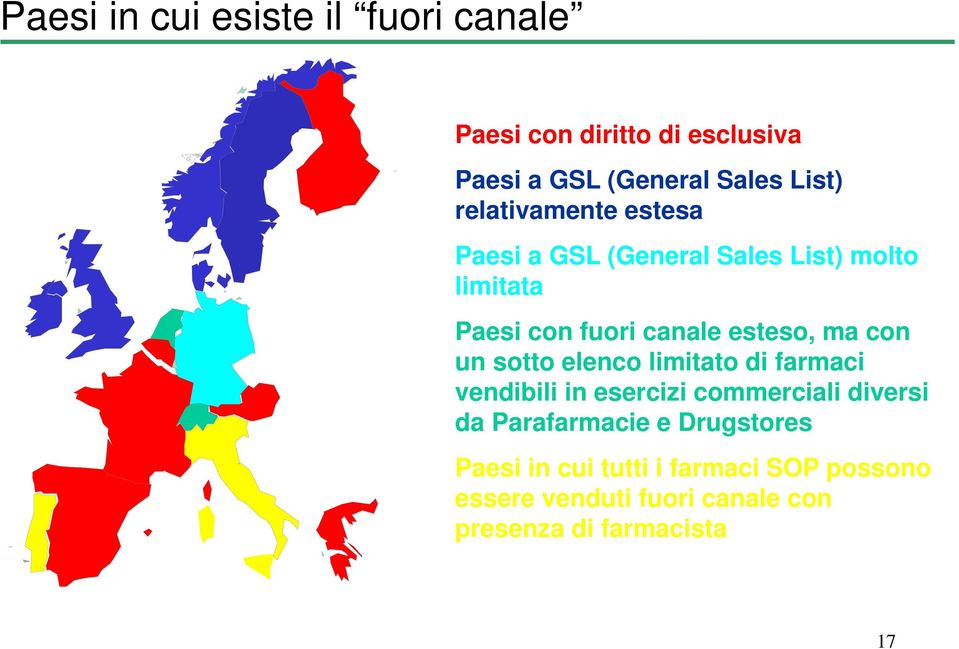 con un sotto elenco limitato di farmaci vendibili in esercizi commerciali diversi da Parafarmacie e