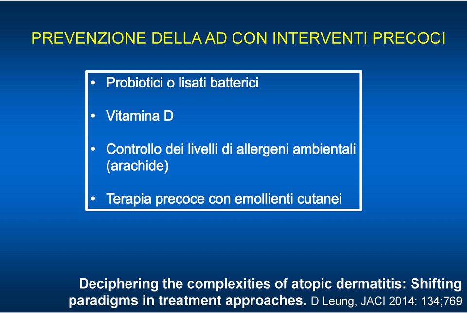 atopic dermatitis: Shifting paradigms in