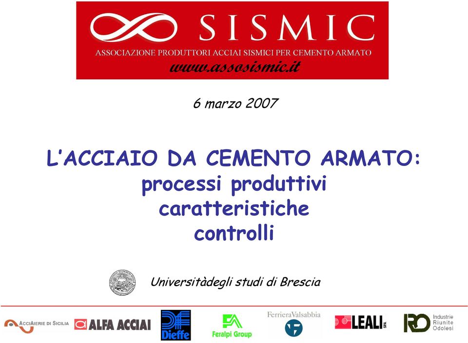 CEMENTO ARMATO: processi