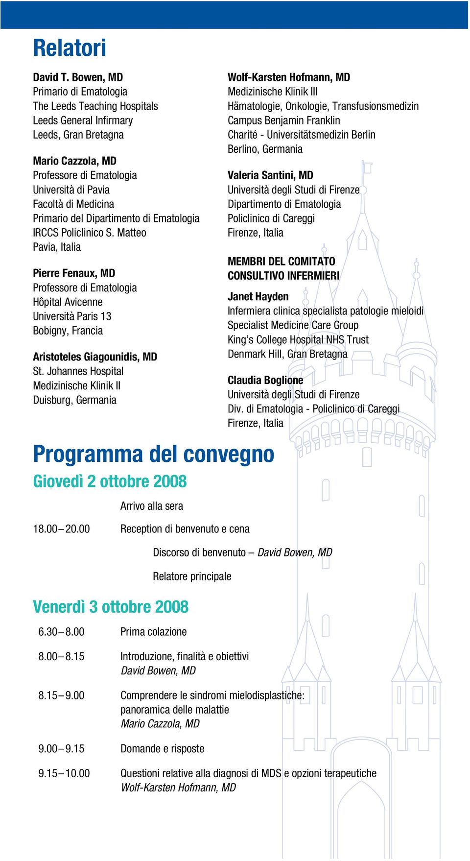 del Dipartimento di Ematologia IRCCS Policlinico S.