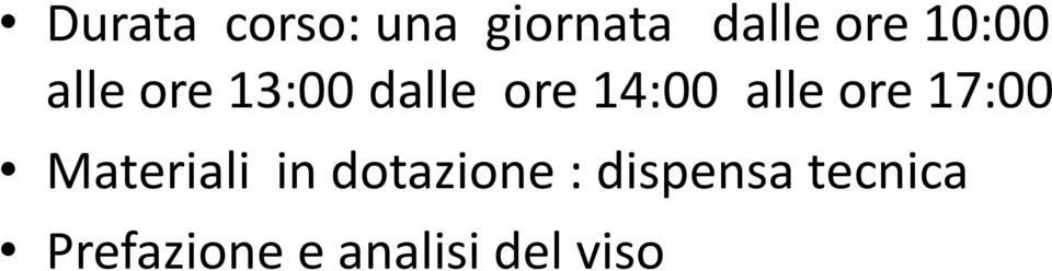 dotazione : dispensa tecnica