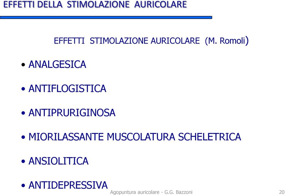 Romoli) ANALGESICA ANTIFLOGISTICA