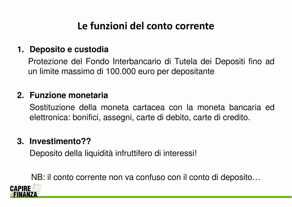 000 euro per depositante 2.