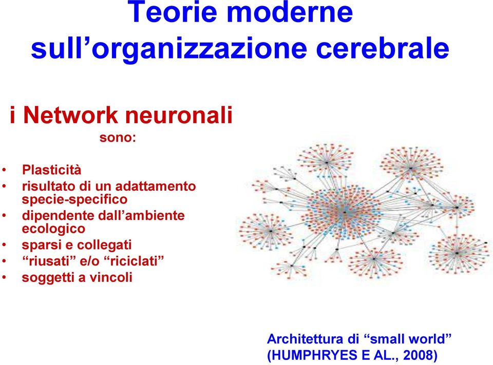 dipendente dall ambiente ecologico sparsi e collegati riusati e/o