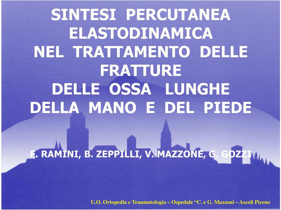 PIEDE F. RAMINI, B. ZEPPILLI, V. MAZZON