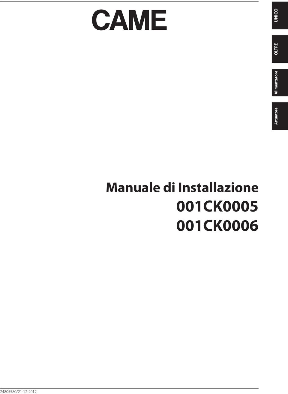 Installazione 00K0005