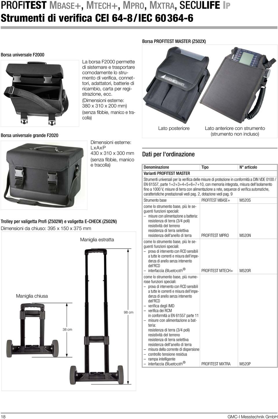 (Dimensioni esterne: 380 x 310 x 200 mm) (senza fibbie, manico e tracoa) Borsa universae grande F2020 Dimensioni esterne: LxAxP 430 x 310 x 300 mm (senza fibbie, manico e tracoa) Troey per vaigetta