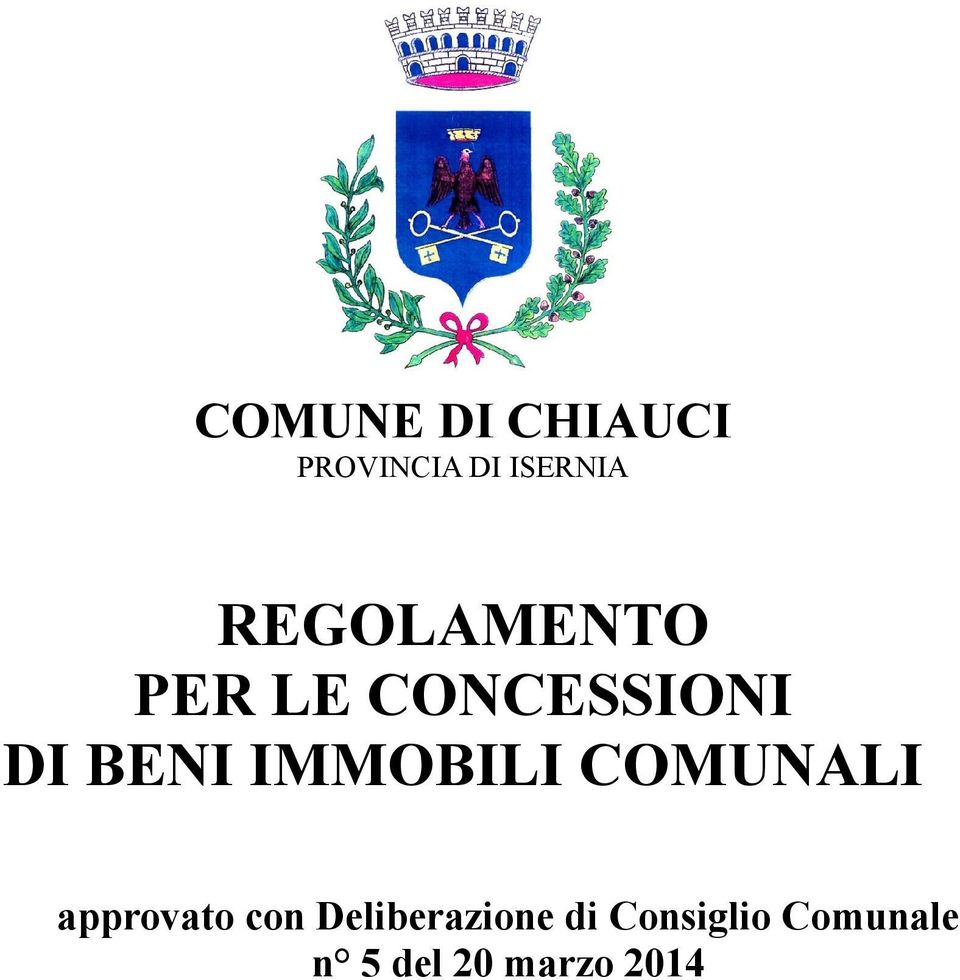 IMMOBILI COMUNALI approvato con