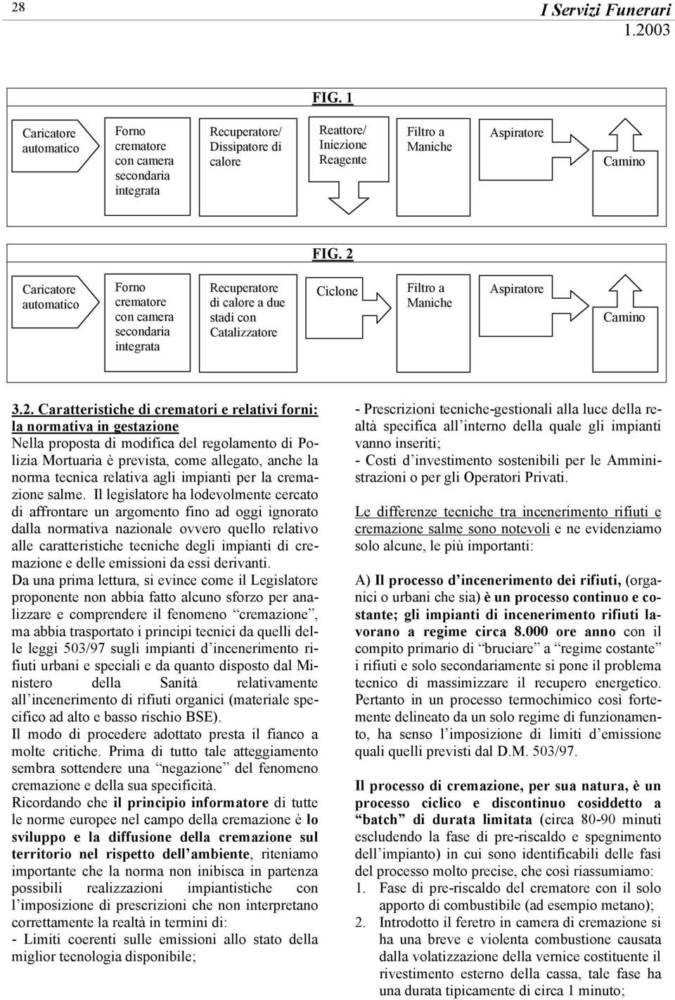 crematori e relativi forni: la normativa in gestazione Nella proposta di modifica del regolamento di Polizia Mortuaria è prevista, come allegato, anche la norma tecnica relativa agli impianti per la