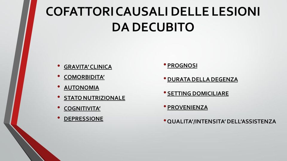 COGNITIVITA DEPRESSIONE PROGNOSI DURATA DELLA DEGENZA